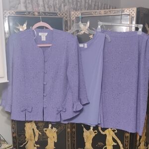 SUNDAY SERVICE Elegant Purple Women's Dress Set
